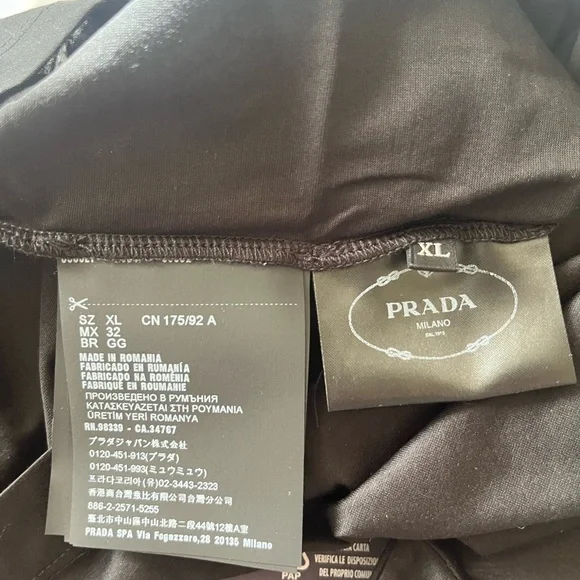Prada Black Short-Sleeve Crewneck T-Shirt - Picture 5 of 8